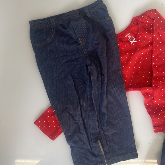 Carters The Children’s Place girls Clothing 24 months Overalls Onesie Onesies - Picture 3 of 7